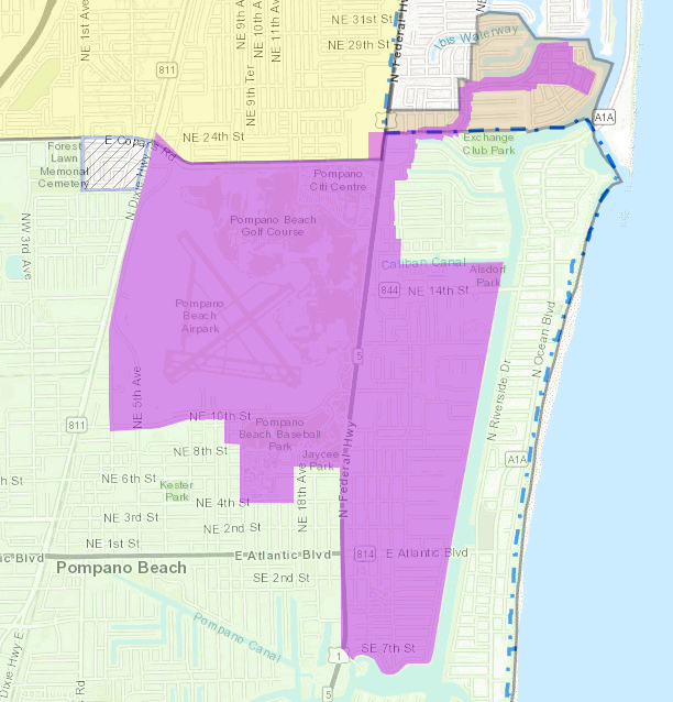 Reuse Water Service Area Map