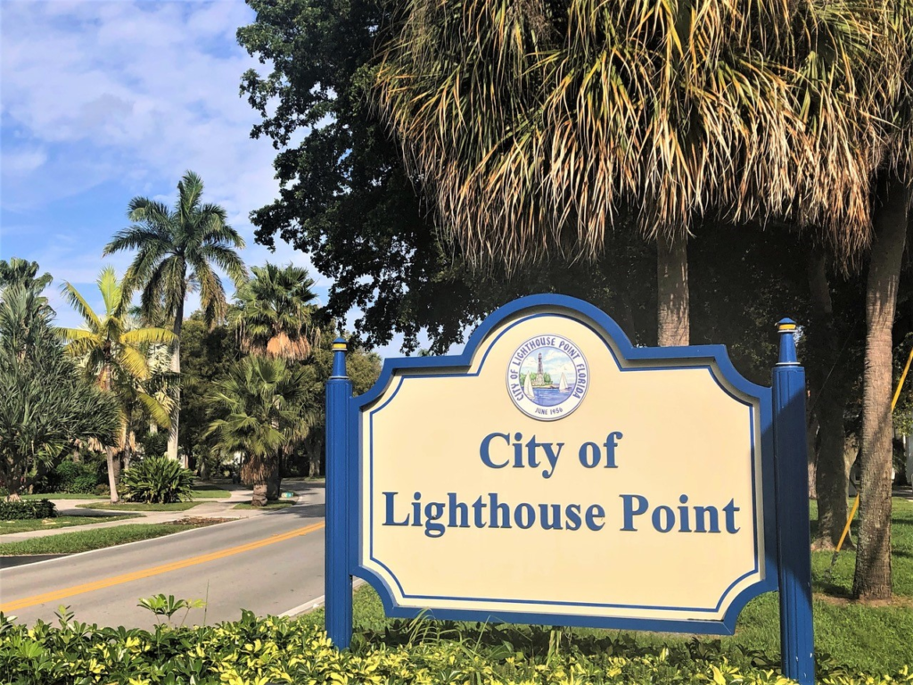 City of Lighthouse Point sign